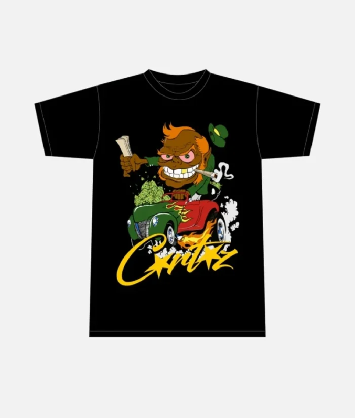 Camiseta Corteiz Leprechaun 420 Negra