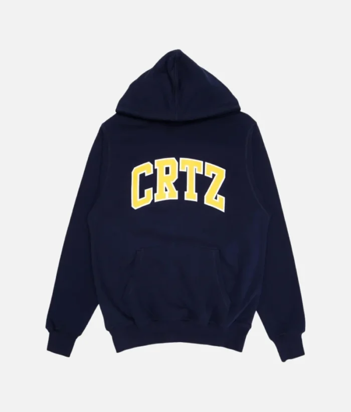 Corteiz Crtz Dropout Sudadera Con Capucha Azul Marino (2)