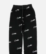 Corteiz Pantalón Estampado Integral Negro (1)