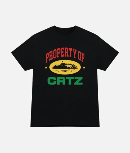 Corteiz Property Of Crtz Carni camiseta Negro (2)