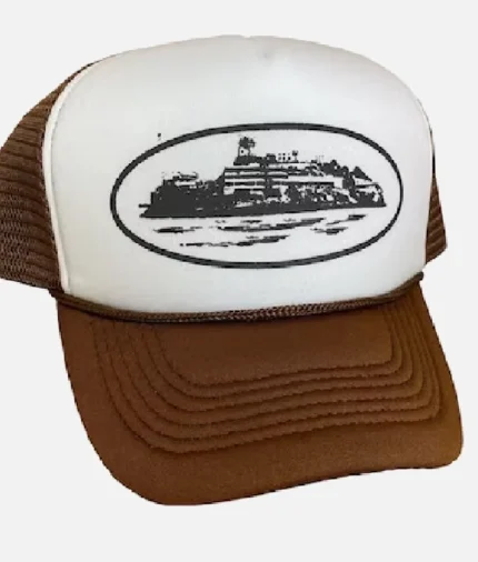 Gorra Corteiz Alcatraz Trucker Cacao (1)