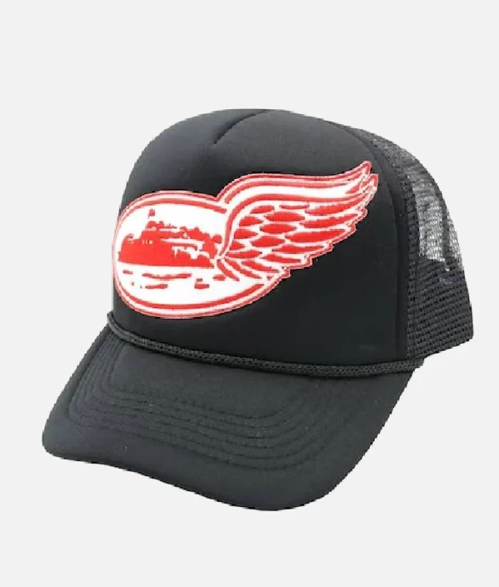 Gorra Corteiz Alcatraz Wing Trucker Negro Rojo (1)