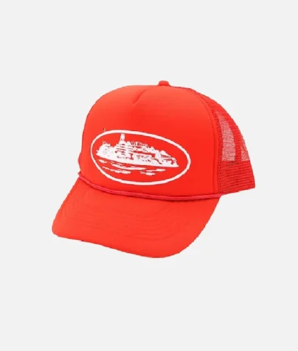 Gorra Trucker Corteiz Alcatraz Roja (2)