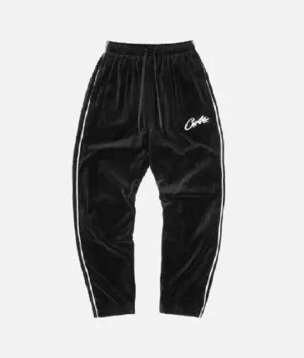 Pantalón Corteiz VVS De Terciopelo Negro (2)