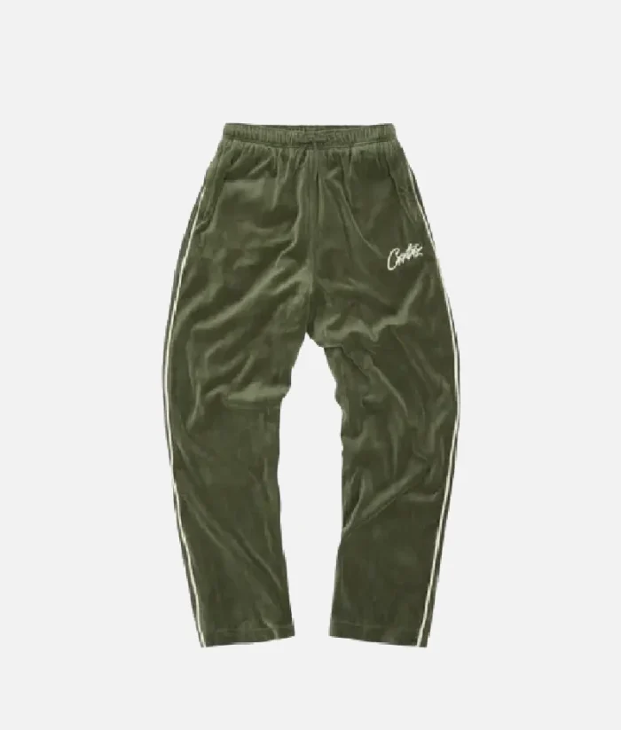 Pantalón Corteiz VVS Terciopelo Verde (2)