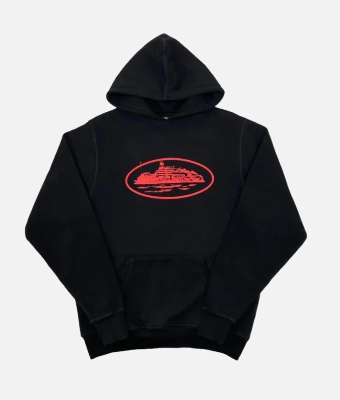 Sudadera Corteiz Alcatraz Negro Rojo (2)